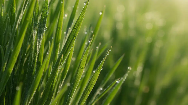 Sich im Wind bewegendes grünes Gras – kost!bar Bio Greens